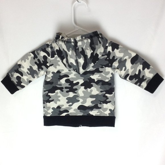 First Impressions ❤️ Baby Camouflage Full Zip Jacket Size 6-9 Months (PRE-LOVED) - Picture 2 of 2